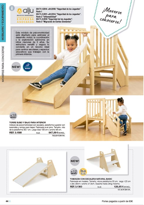 Equipamiento aulas Montessori